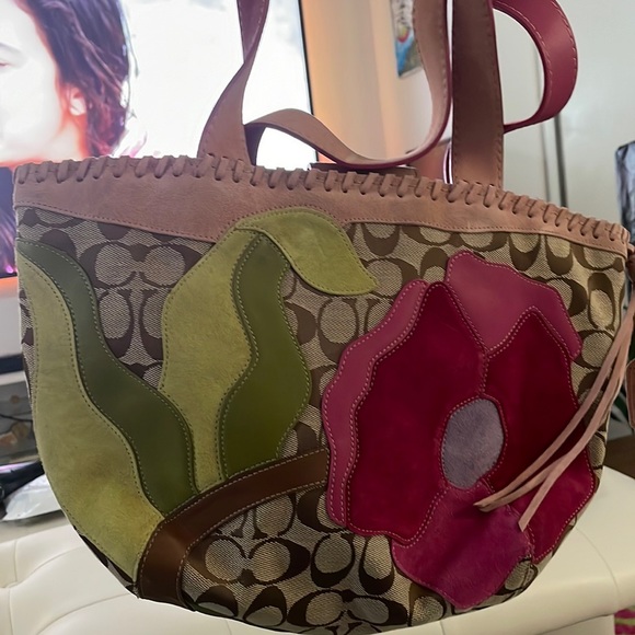 Coach special edition spring 2004 floral luxury shoulder bag